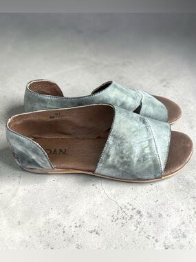 Roan Bed Stu Irie Gray Leather Sandals Size 10